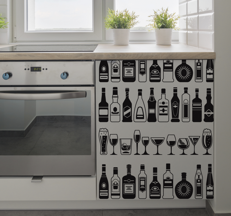 Buteliukų baldų lipdukas - „Tenstickers“