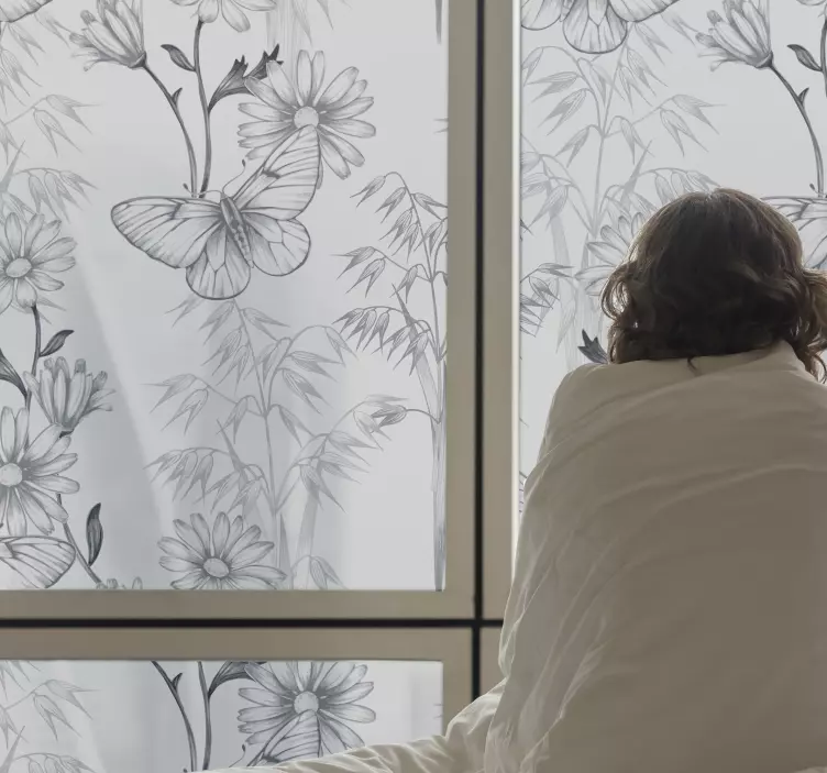 Cilindrinio stiklo dekoratyvinis lango lipdukas - „Tenstickers“