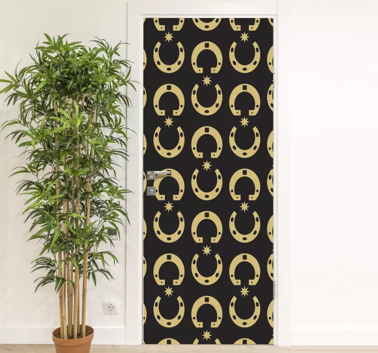 Dangiškų raštų dekoras durų lipdukas - „Tenstickers“