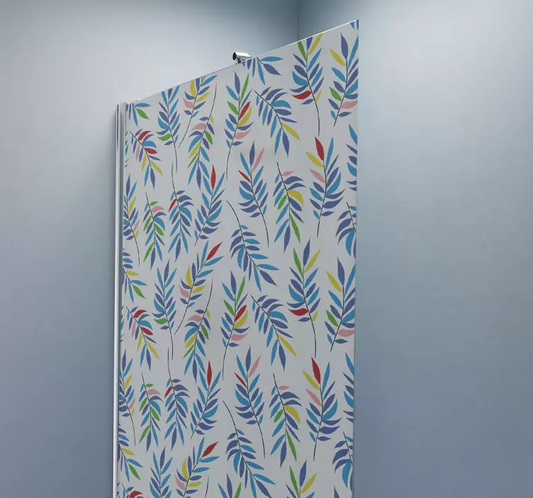 Mozaikos mažų lapų dušo ekrano lipdukas - „Tenstickers“