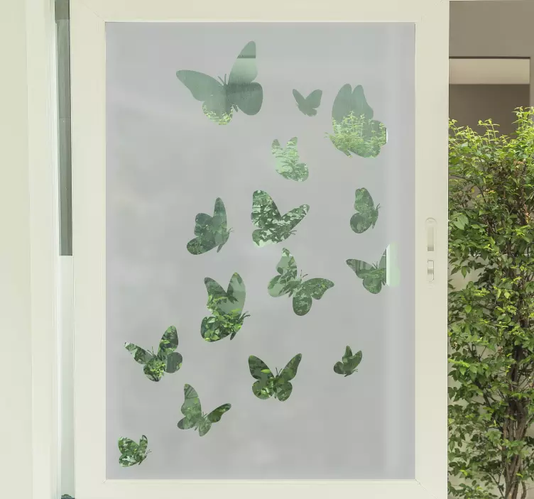 Daugkartinio skraidančio drugelio lango animuotasis paveiksliukas - „Tenstickers“