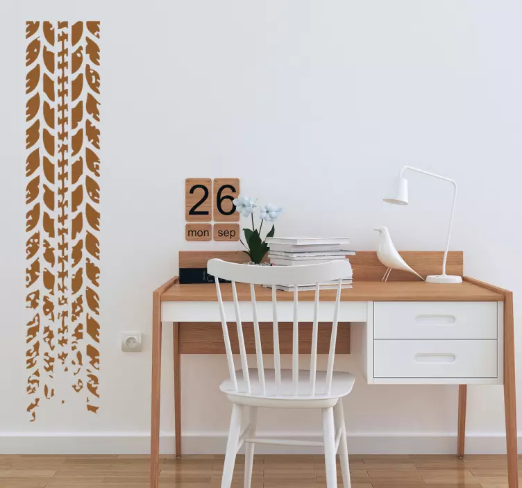 Dekoratyvinės padangos vikšrinės sienos lipdukas - „Tenstickers“