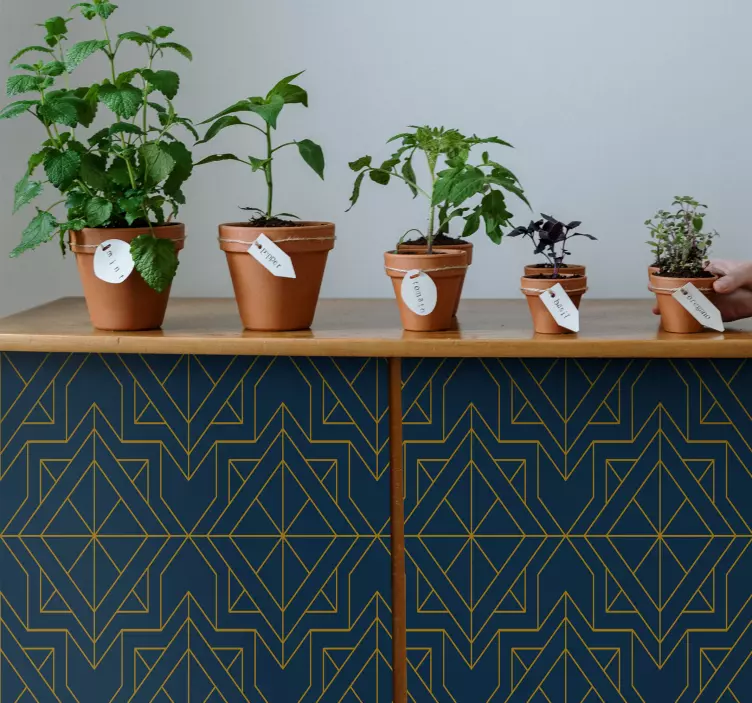 Dekoratyvinis lipdukas geometrinių raštų panelėms - „Tenstickers“