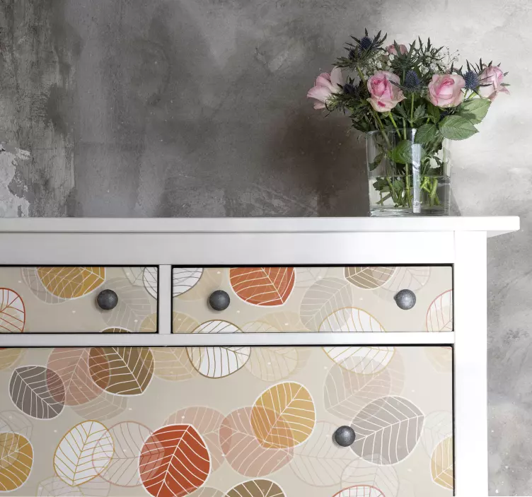 Dekoratyvinis lipdukas lapų rašto dizainu - „Tenstickers“