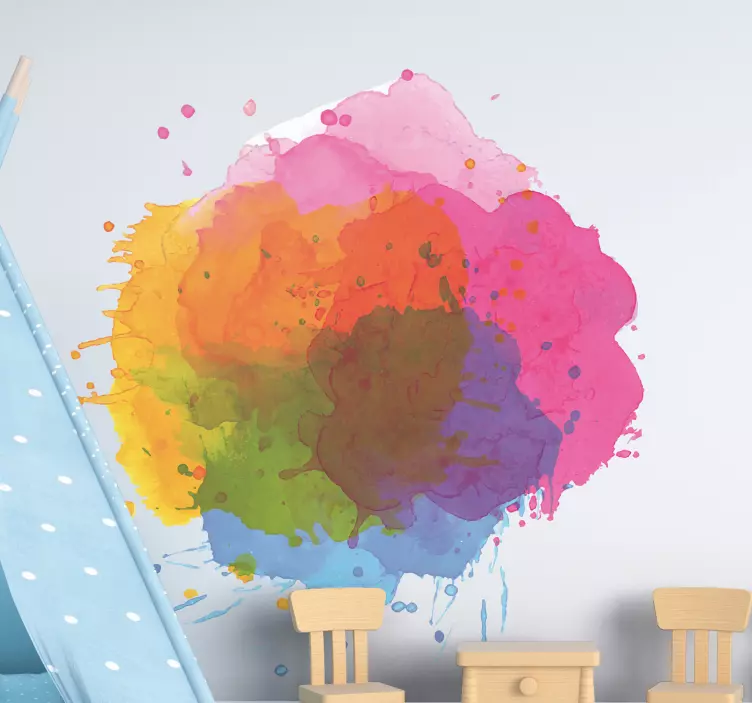 Dekoratyvinis lipdukas spalvingas purslas - „Tenstickers“