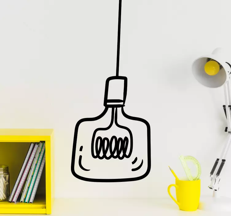 Dekoratyvinis lipdukas stilingai kabinamai šviesai - „Tenstickers“