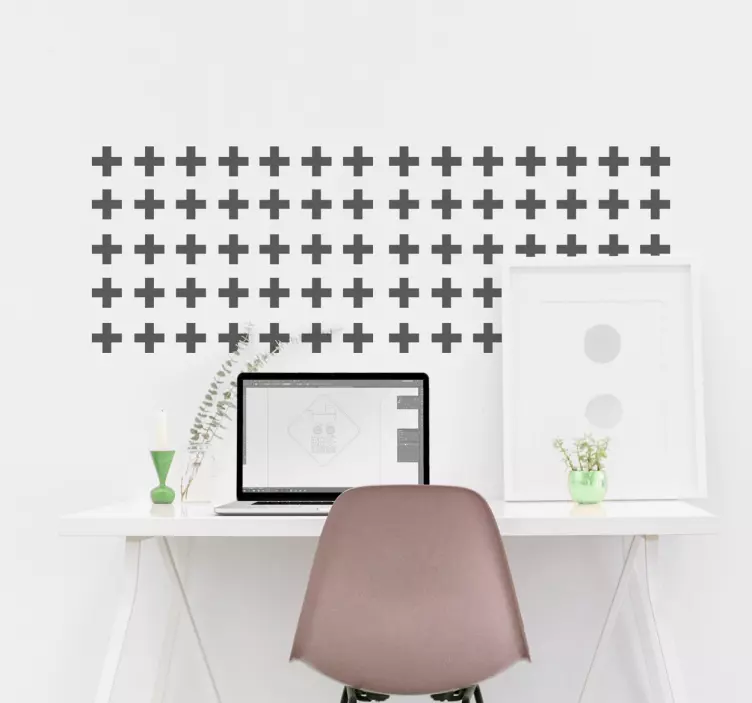 Dekoratyvinių kryžių lipdukas - „Tenstickers“