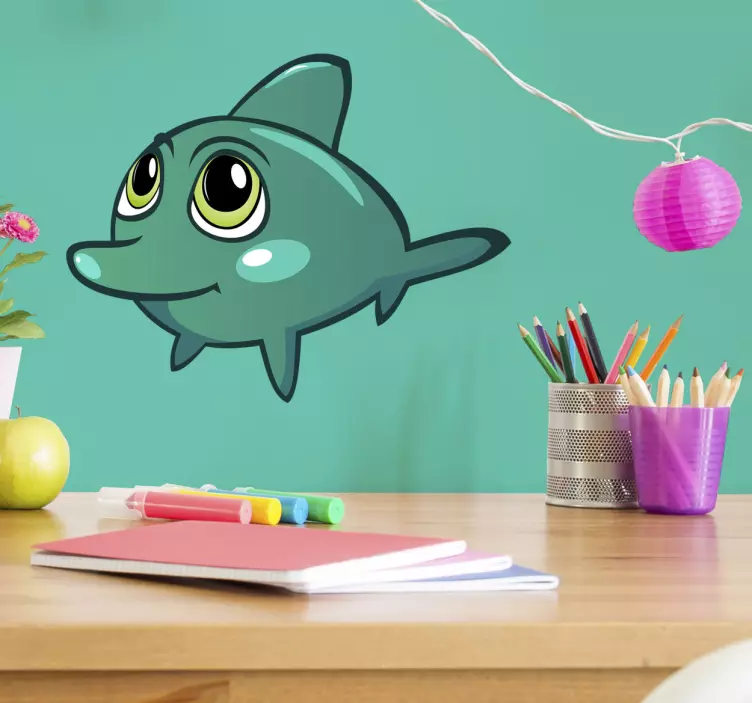 Delfino sienos lipdukas - „Tenstickers“