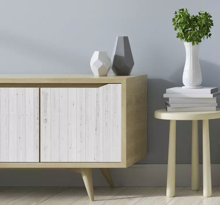 Derliaus balto medžio modelio baldų lipdukas - „Tenstickers“