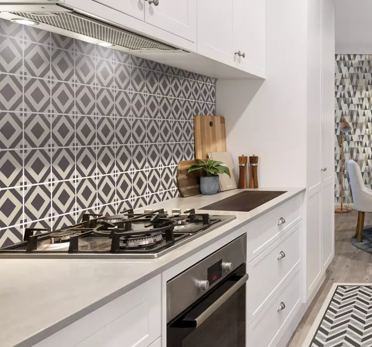 Derliaus smėlio spalvos kvadrato formos plytelių lipdukas - „Tenstickers“