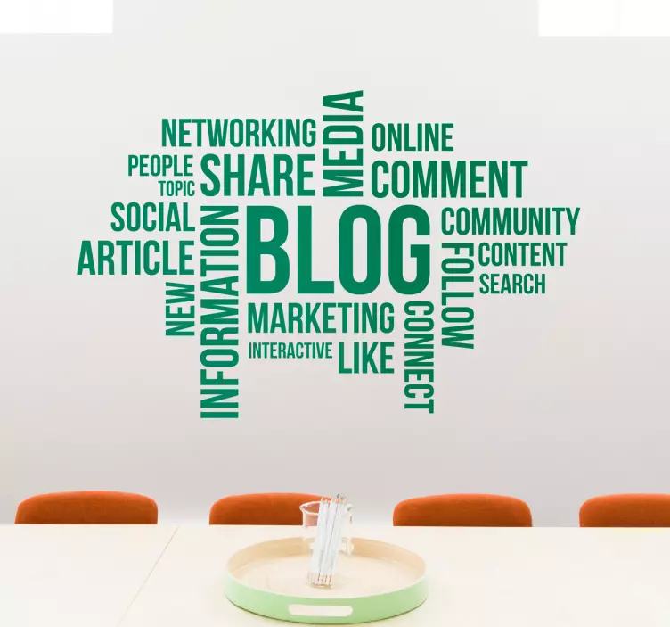 Dienoraščio koncepcijų sienos lipdukas - „Tenstickers“