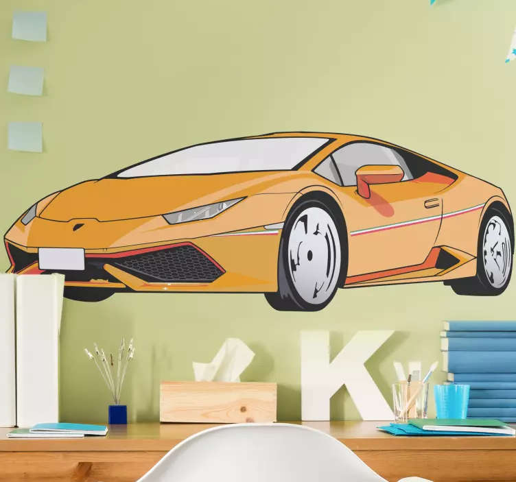 Dinamiškas sportinis automobilis lipdukai automobiliams - „Tenstickers“