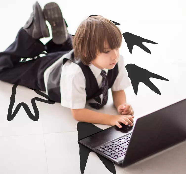 Dinozaurų pėdsakai lipdukas - „Tenstickers“