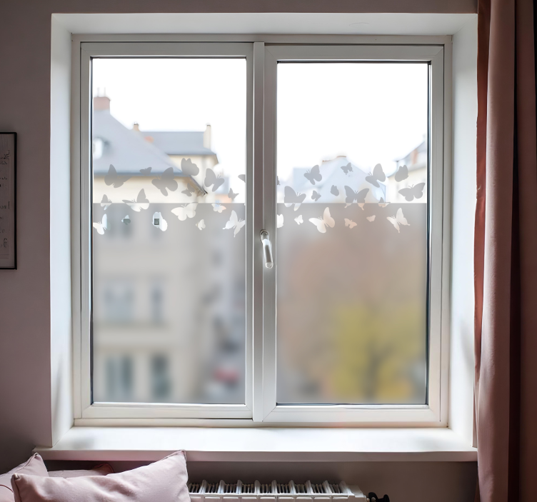 Drugeliai lipdukas ant stiklo - „Tenstickers“