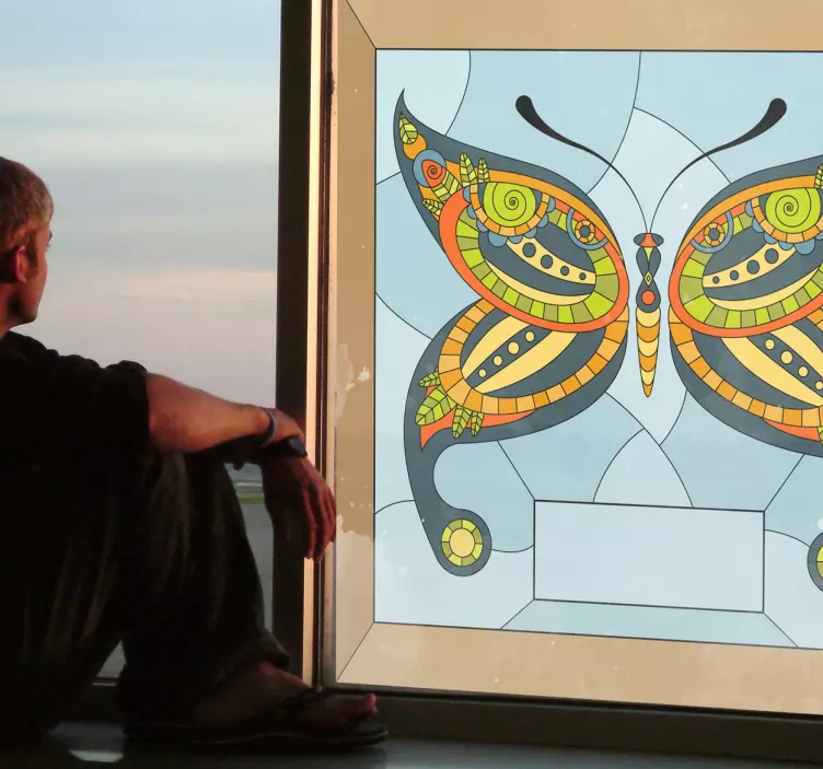 Drugelio stiklo lango animuotasis paveiksliukas - „Tenstickers“