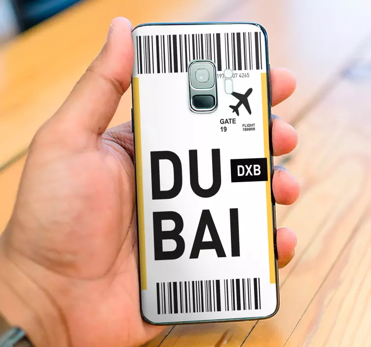 Dubajaus kelionių bilietas Samsung lipdukas - „Tenstickers“