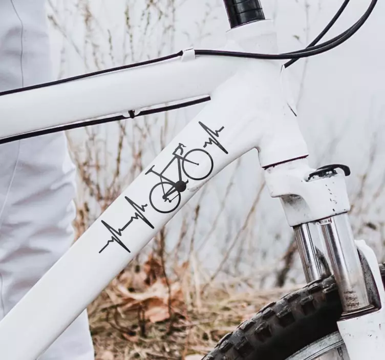 Ciklo širdies plakimo automobilio animuotasis paveiksliukas - „Tenstickers“