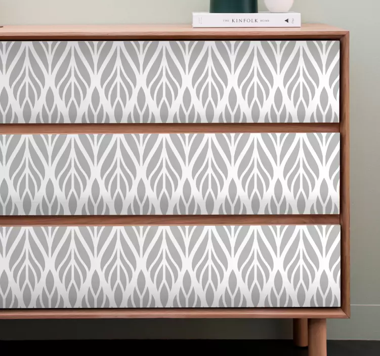 Elegantiškas lapų raštas baldų lipdukas - „Tenstickers“