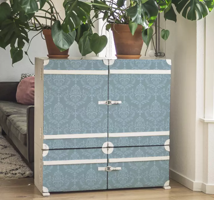 Elegantiškas mėlynas barokas baldų lipdukas - „Tenstickers“