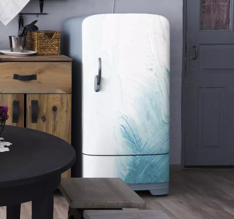 Elegantiški abstraktūs sūkuriai šaldytuvo lipdukas - „Tenstickers“