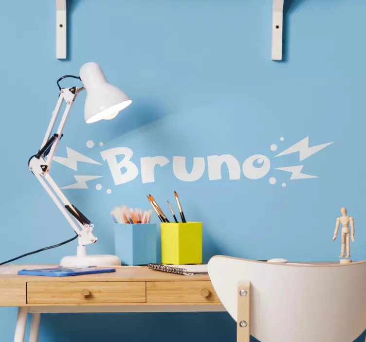 Elektros tipo pavadinimas animacinio filmo lipdukas - „Tenstickers“