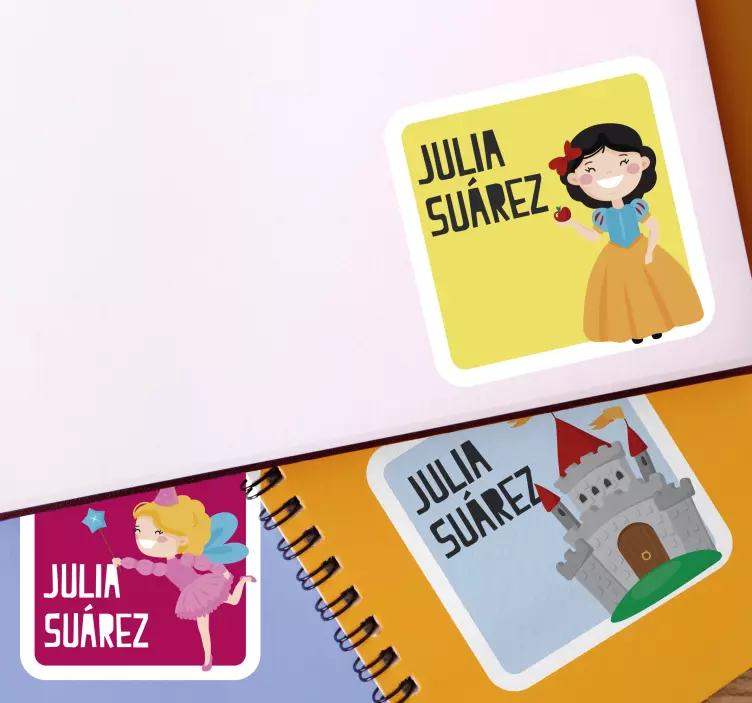 Užrašų knygelių pasakų etiketės lipdukas - „Tenstickers“