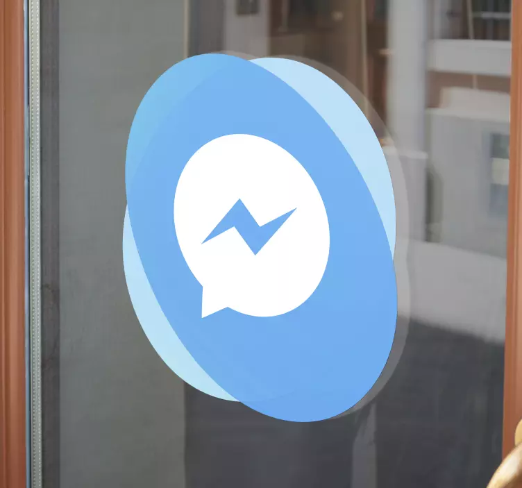 „facebook messenger“ logotipo lango lipdukas - „Tenstickers“