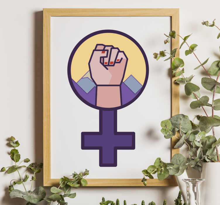 Feminizmo piktogramos sienos lipdukas - „Tenstickers“