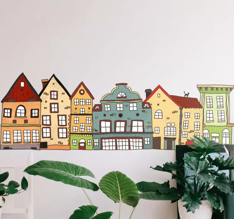 Flamandų namų šalies lipdukas - „Tenstickers“