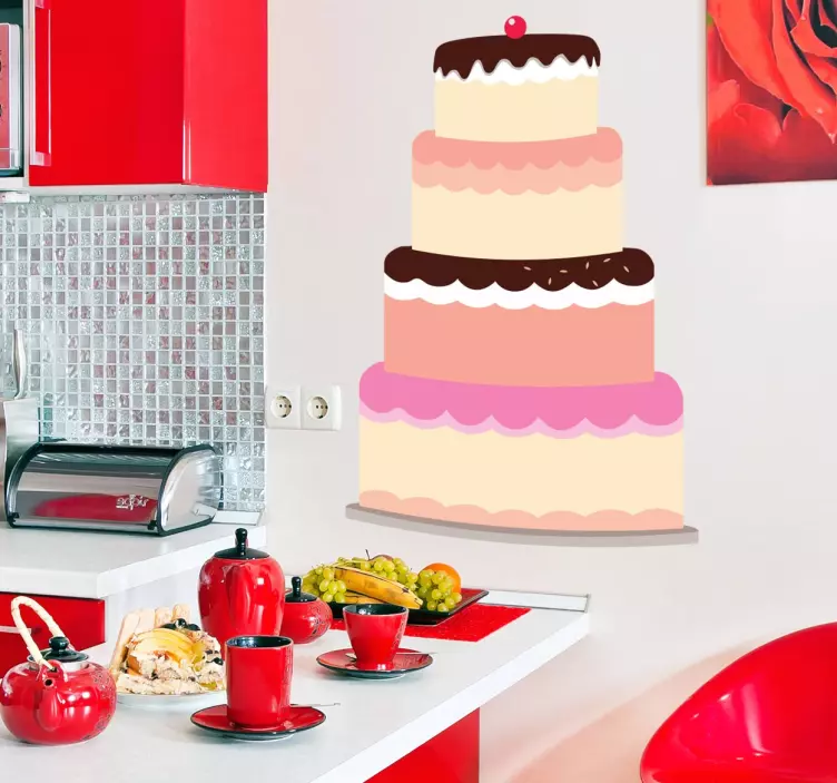 Fondantinis torto lipdukas - „Tenstickers“