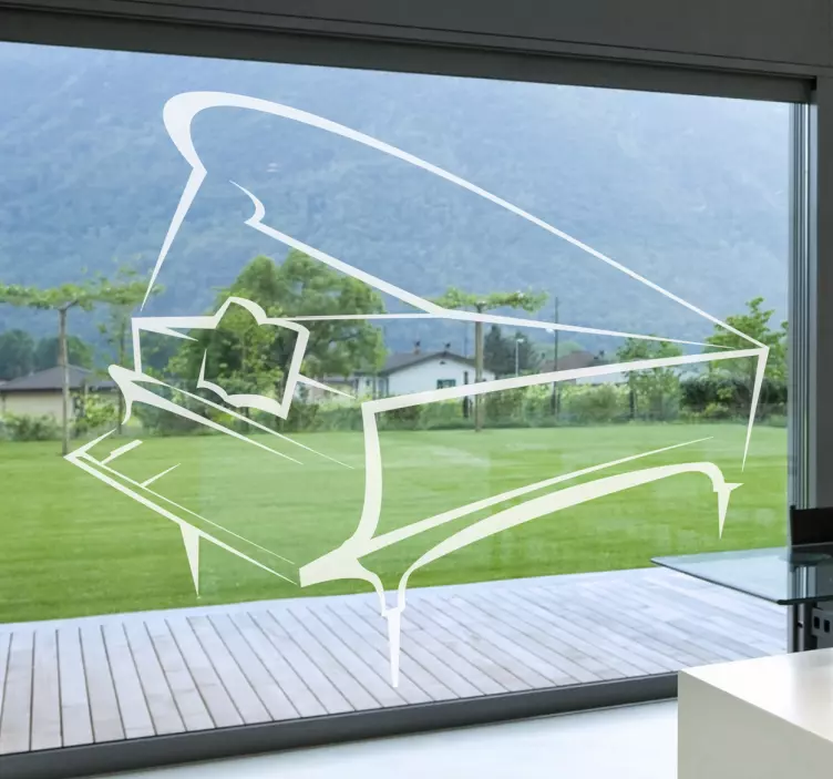 Fortepijono piešimo dekoratyvinis lipdukas - „Tenstickers“