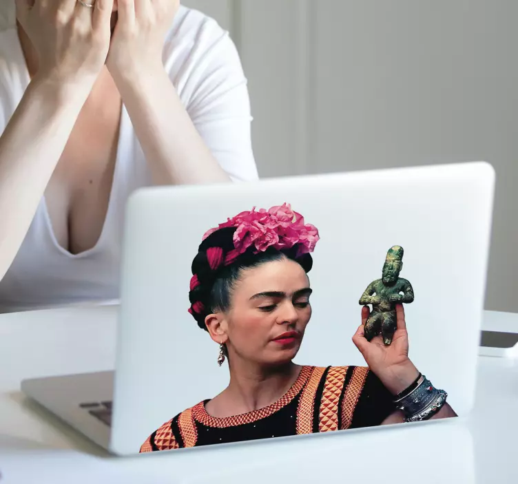 „frida kahlo“ nešiojamojo kompiuterio animuotasis paveiksliukas - „Tenstickers“