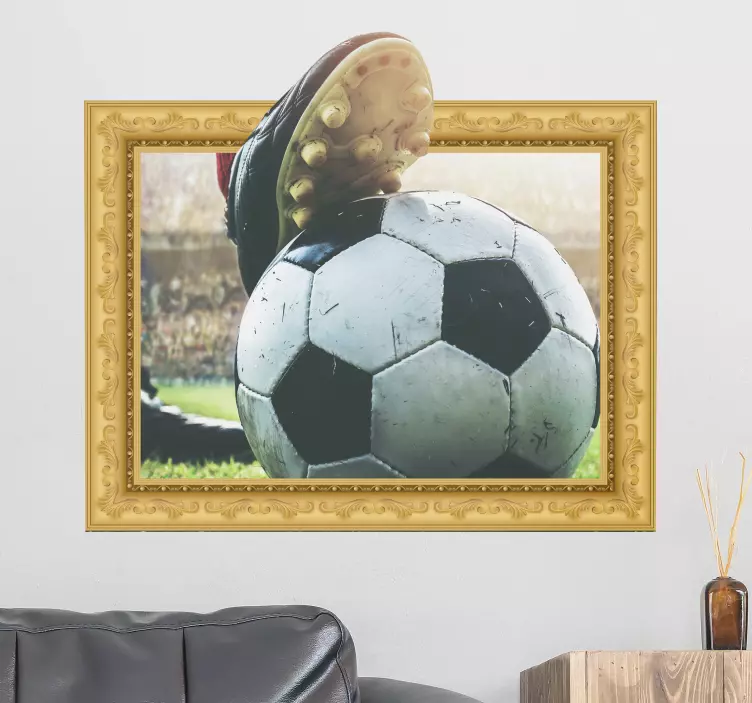Futbolo lipdukas 3d futbolo kamuolio rėmas - „Tenstickers“