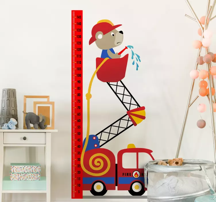 Gaisrinės mašinos aukščio lentelės aukščio lentelė - „Tenstickers“