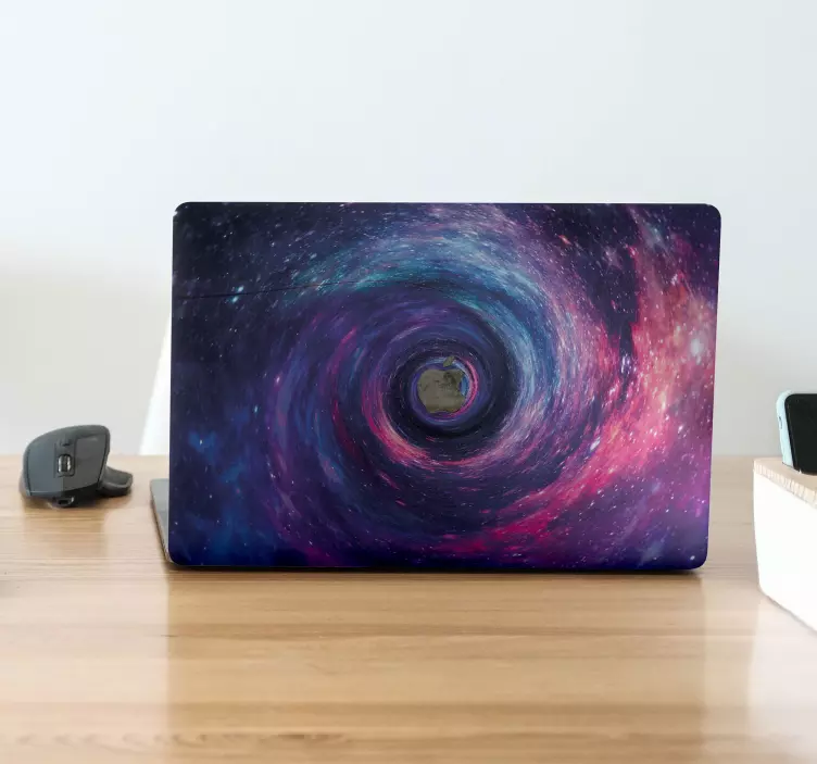 „galaxy spiral science“ nešiojamojo kompiuterio lipdukas - „Tenstickers“