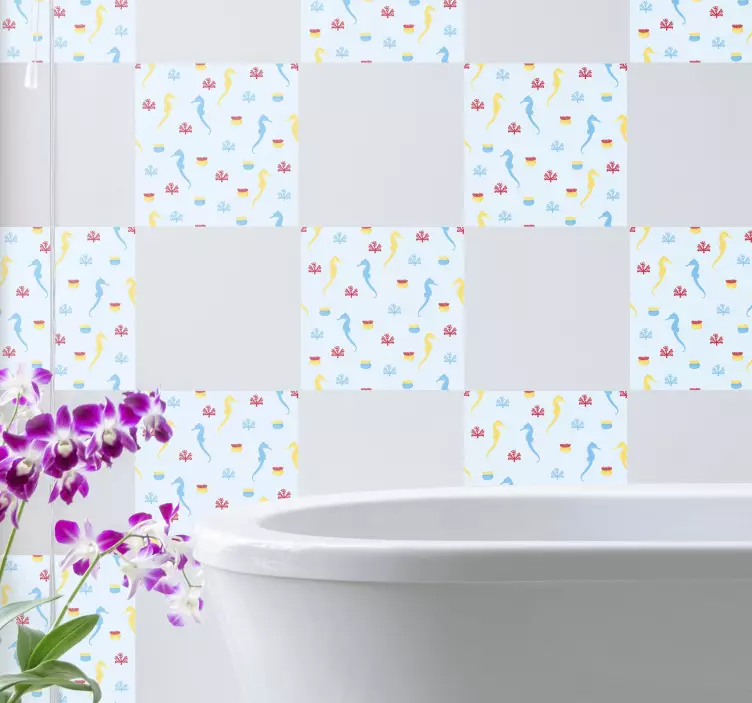 Gamtos lipdukas jūros arkliukui - „Tenstickers“