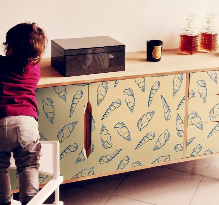 Gamtos lipdukas kriauklių raštų kompozicija - „Tenstickers“