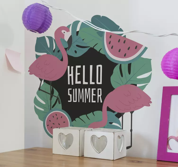 Gamtos lipdukas tropinis flamingas - „Tenstickers“