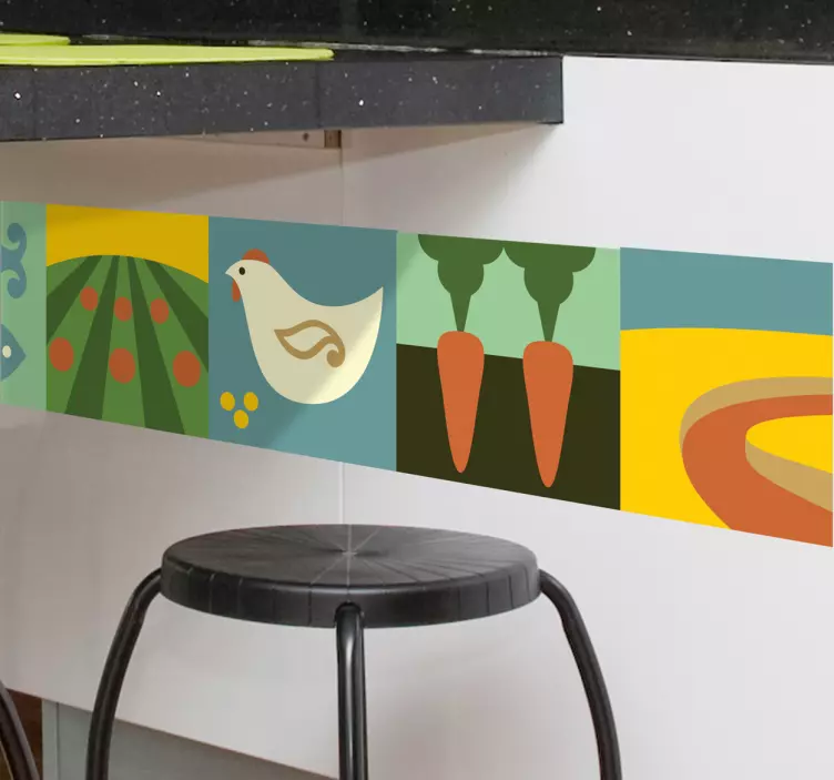 Gamtos sienos lipdukas - „Tenstickers“