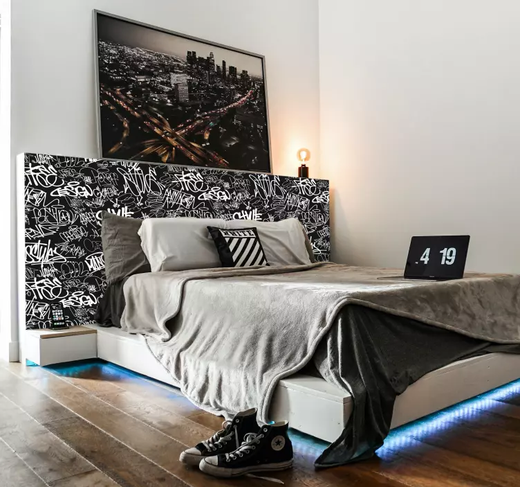 Gatvės graffiti modelio baldų lipdukas - „Tenstickers“