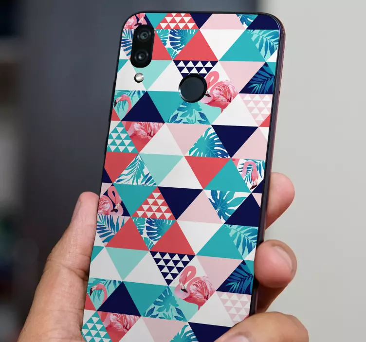 Gėlių ir atogrąžų abstraktaus „huawei“ lipdukas - „Tenstickers“