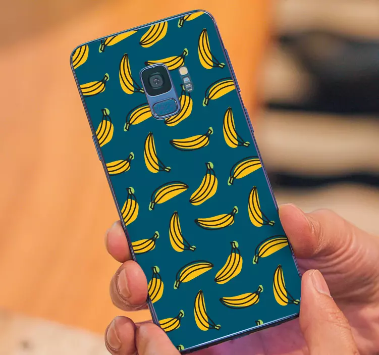 Geltonos spalvos bananų raštas Samsung lipdukas - „Tenstickers“