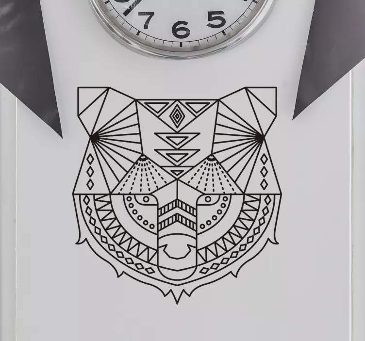 Geometrinis lokio laukinių gyvūnų lipdukas - „Tenstickers“