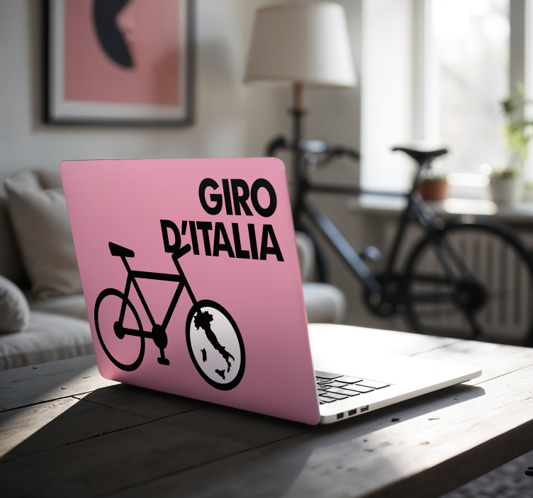 giro d'italia piktograma Nešiojamojo kompiuterio lipdukas - „Tenstickers“