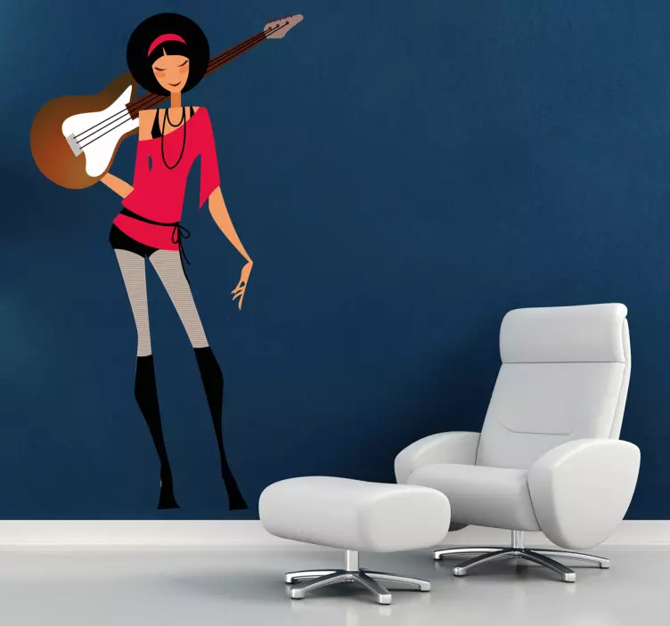 Gitaristo jauniklio dekoratyvinis lipdukas - „Tenstickers“