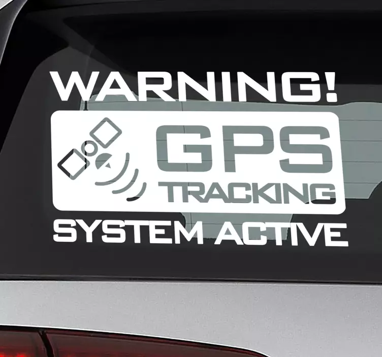 Gps sekančio automobilio ženklo lipdukas - „Tenstickers“