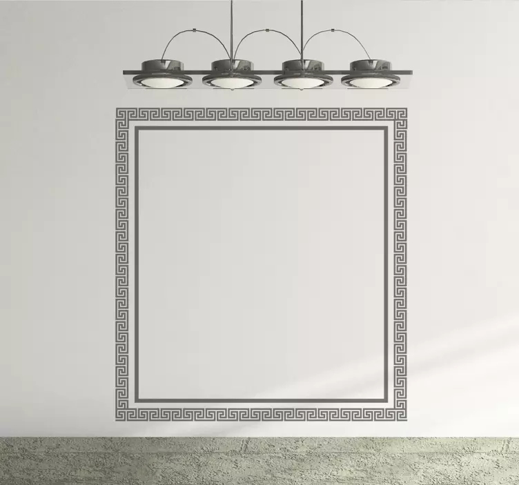 Graikiško kvadrato rėmo animuotasis paveiksliukas - „Tenstickers“