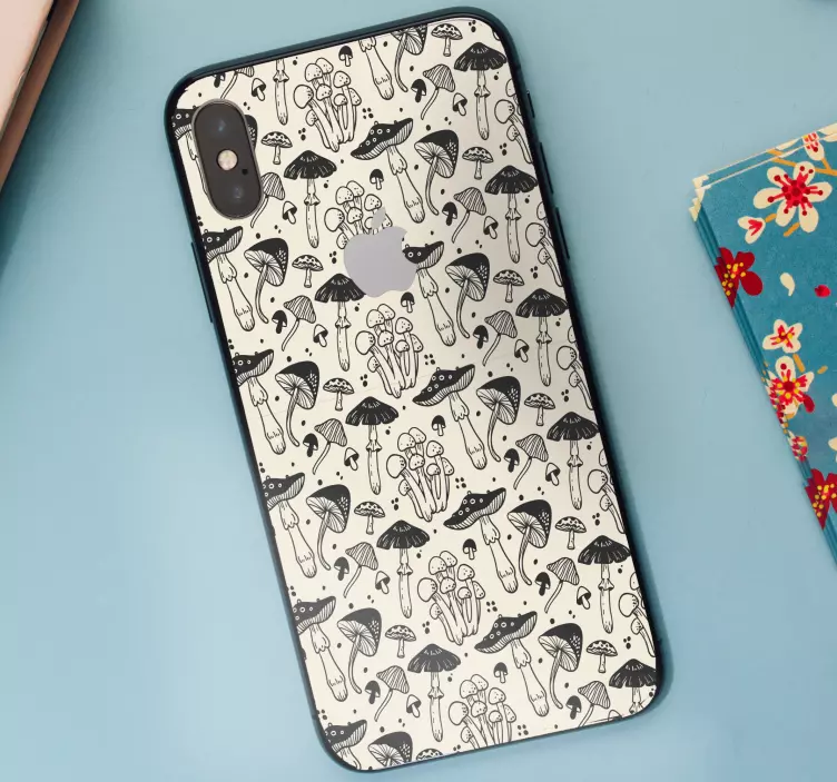 Grybų iliustracija gyvūnų lipdukas - „Tenstickers“