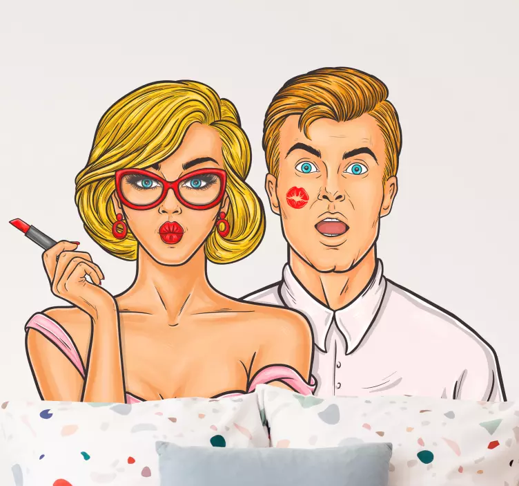 Gyvūnų lipdukas komiksų stiliaus porai - „Tenstickers“