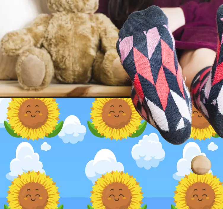 Gyvūnų lipdukas linksmas saulėgrąžų raštas - „Tenstickers“